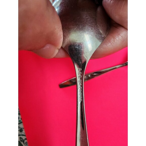 1881 Rogers Oneida Our Rose Stainless Flatware 3Teaspoons 6" Glossy - Picture 3 of 3